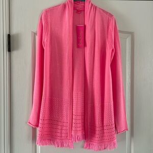 NWT Lilly Pulitzer Noble cardigan in pelican pink size X small